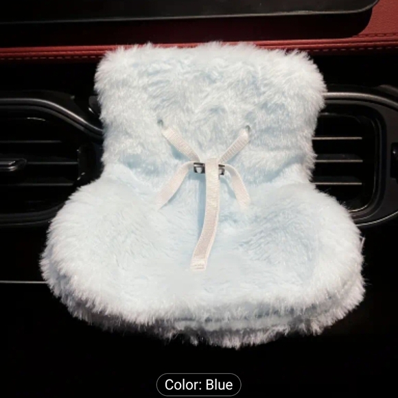 [Cute Safety] Car Seat For  labubu plush seat In Blue Or White - Picture 5 of 5